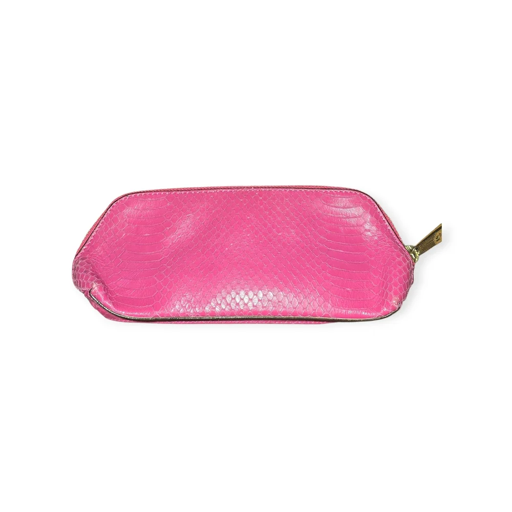Ralph Lauren Banbury Snakeskin Pink Cosmetic Bag - Picture 4 of 7